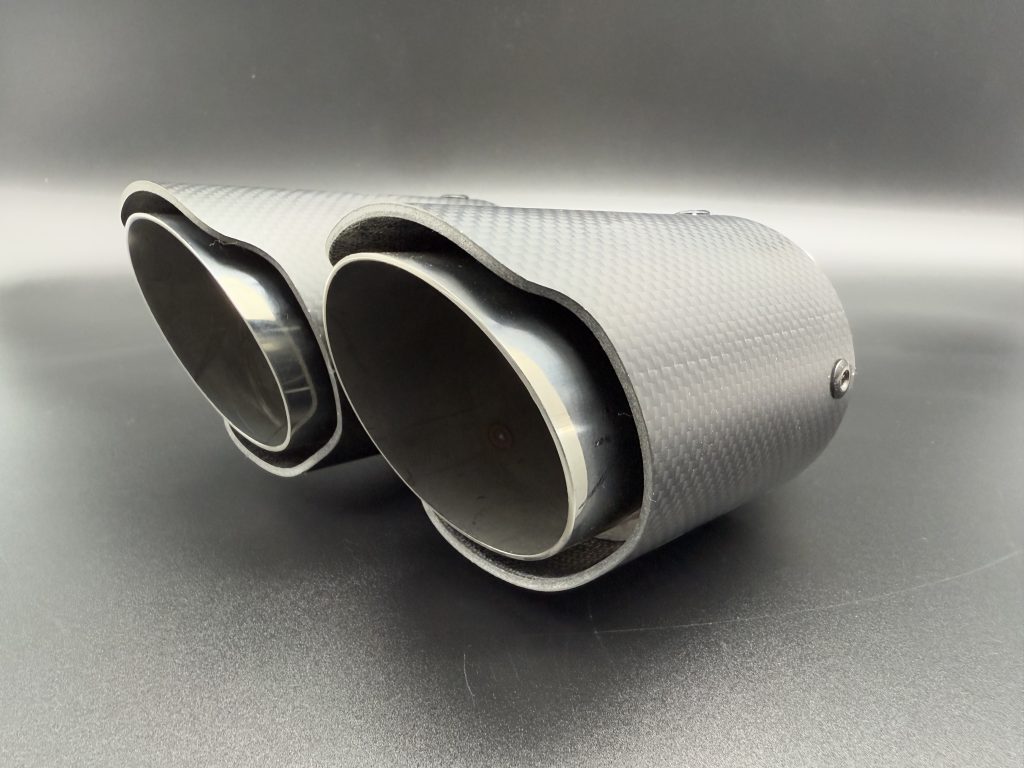 Cola doble redonda carbono 80mm 7157L