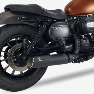 Escape IXRACE MKC Custom Black para Hyosung Bobber 125/300 (2018-2024)